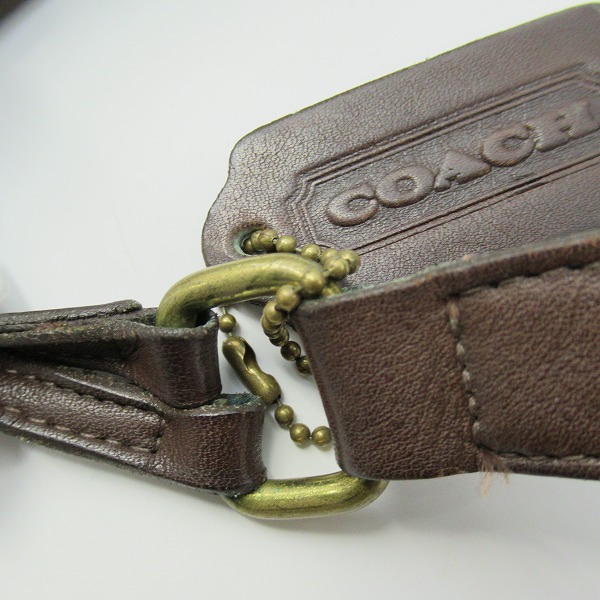 実際に弊社で買取させて頂いたCOACH/コーチ オールドコーチ レザー 巾着型 ショルダーバッグ 9929の画像 7枚目