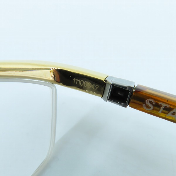実際に弊社で買取させて頂いたalain mikli×STARCK EYES/アランミクリ×スタルクアイズ  BIOOP.T17 メタルフレーム 眼鏡/メガネ/アイウェア P0113 06の画像 5枚目