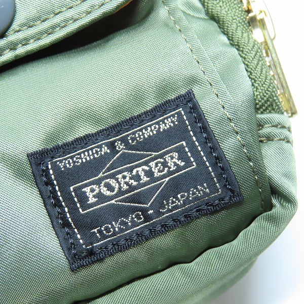 実際に弊社で買取させて頂いた(4)PORTER/ポーター TANKER/タンカー ポーチ カーキの画像 5枚目
