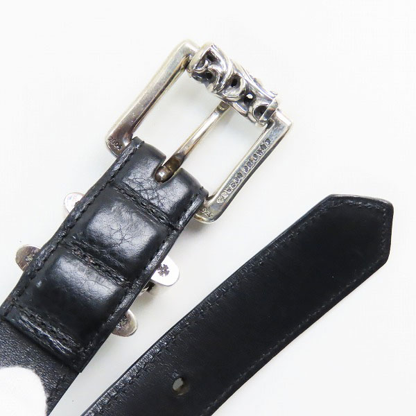 実際に弊社で買取させて頂いたCHROME HEARTS/クロムハーツ 3PCS/3ピース ローラーベルト/25の画像 2枚目