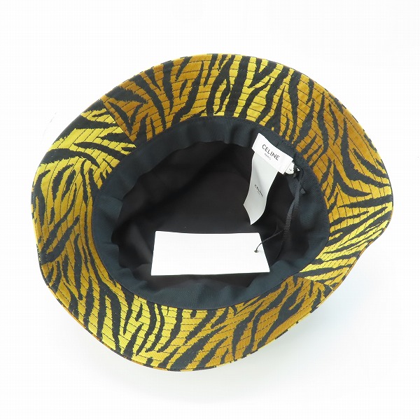 実際に弊社で買取させて頂いた【未使用/JPタグ】CELINE セリーヌ アニマル柄 バケットハット/帽子 2AU5B695Q/Lの画像 4枚目