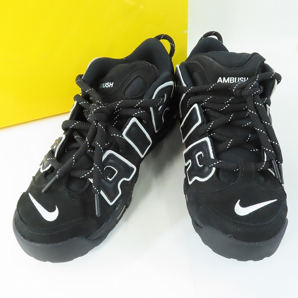 実際に弊社で買取させて頂いたNIKE×AMBUSH/ナイキ×アンブッシュ AIR MORE UP TEMPO LOW SP/エアモアアップテンポ ロー ブラック FB1299-001/28.0