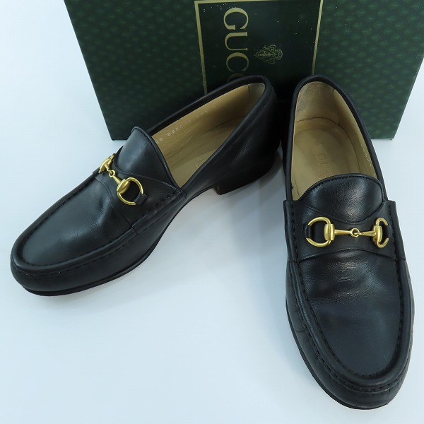 実際に弊社で買取させて頂いたGUCCI/グッチ ホースビット スウェードレザー ローファーシューズ　100 0255/37.5C