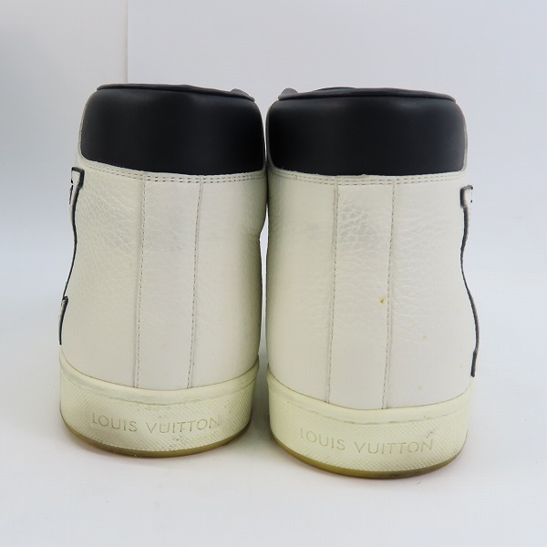 実際に弊社で買取させて頂いたLouis Vuitton/ルイヴィトン サニーサイドライン LVロゴ ハイカット レザー スニーカー MS1102 /7.5の画像 1枚目