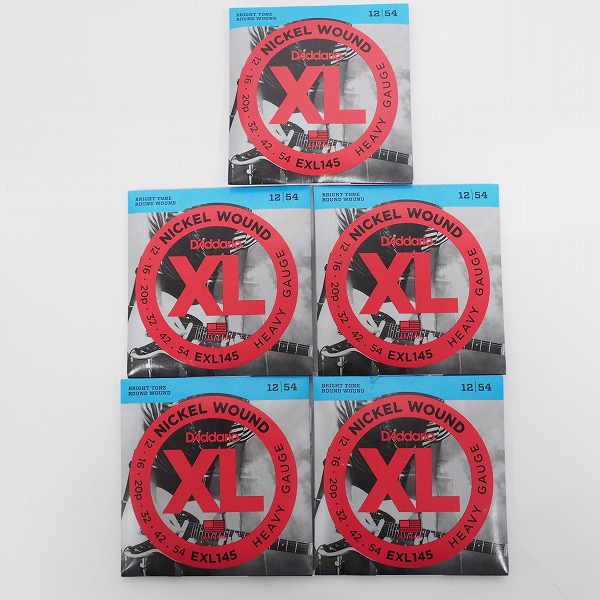 実際に弊社で買取させて頂いた【未開封】D'Addario/ダダリオ Nickel Wound XL EXL145 12-54 HEAVY GAUGE エレキギター弦 5個セット