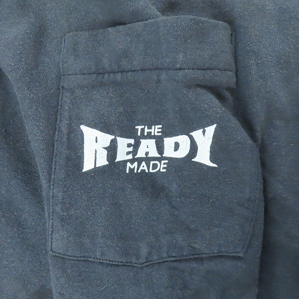 実際に弊社で買取させて頂いた【未使用】READYMADE/レディメイド 24SS ポケットTシャツ カットソー ダメージ加工 RE-CO-BK-00-00-278/XXLの画像 6枚目
