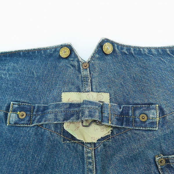 実際に弊社で買取させて頂いたEVIS/エヴィス/エビス 初期 水牛パッチ/デニムパンツ/サスペンダーボタン付き/W34L35の画像 3枚目