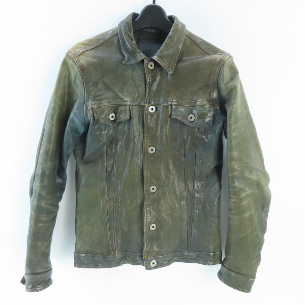 実際に弊社で買取させて頂いたBACKLASH/バックラッシュ ホースハイド/レザージャケット B1367-12/2