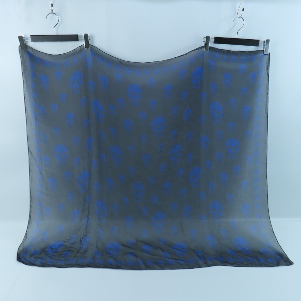 実際に弊社で買取させて頂いたAlexander McQueen/アレキサンダー・マックイーン スカル柄 スカーフ/ストールの画像 1枚目