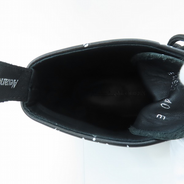 実際に弊社で買取させて頂いたAlexander McQueen/アレキサンダーマックイーン ペイントスプラッターレースアップブーツ 645902/40Eの画像 4枚目