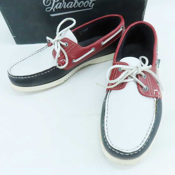 実際に弊社で買取させて頂いたParaboot/パラブーツ BARTH/バーストリコロール デッキシューズ 780041/7.5