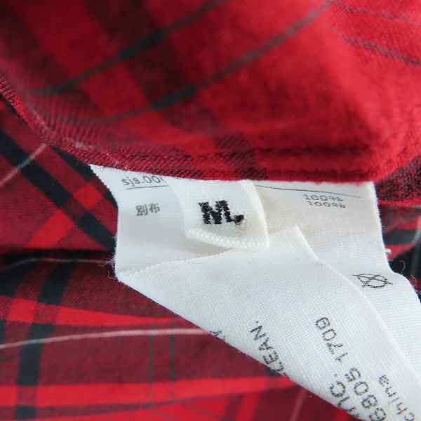 実際に弊社で買取させて頂いたTAKAHIROMIYASHITA TheSoloIst×J.PRESS/タカヒロミヤシタ ザ ソロイスト×ジェイプレス 長袖シャツ レッド sjs.0001/Mの画像 3枚目