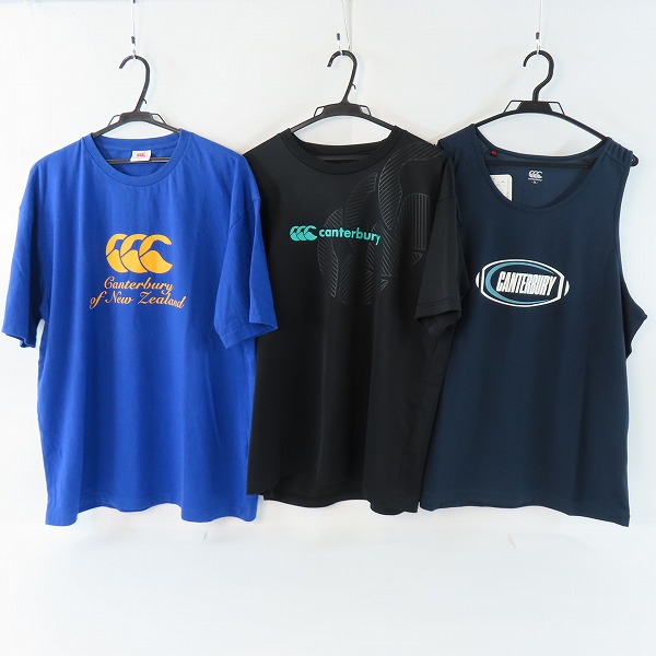 実際に弊社で買取させて頂いた【未使用含む】canterbury/カンタベリー 半袖カットソー/ノースリーブ 3点セット