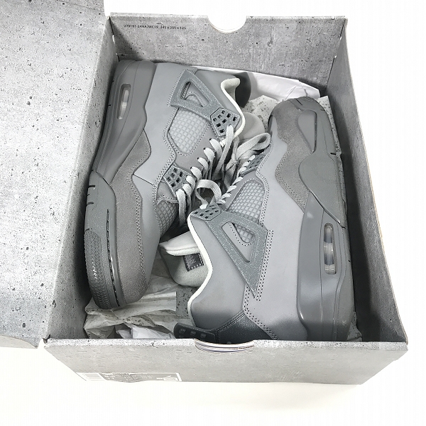 実際に弊社で買取させて頂いたNIKE/ナイキ AIR JORDAN 4 RETRO SE/エアジョーダン4 レトロ SE ウェットセメント FQ7928-001/27.5の画像 7枚目