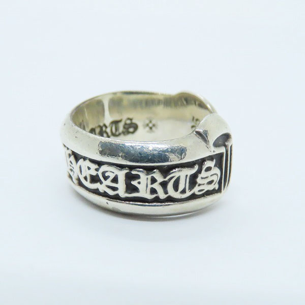 実際に弊社で買取させて頂いた【インボイス】CHROME HEARTS/クロムハーツ スクロールラベル リング スモール 11-11.5号の画像 4枚目