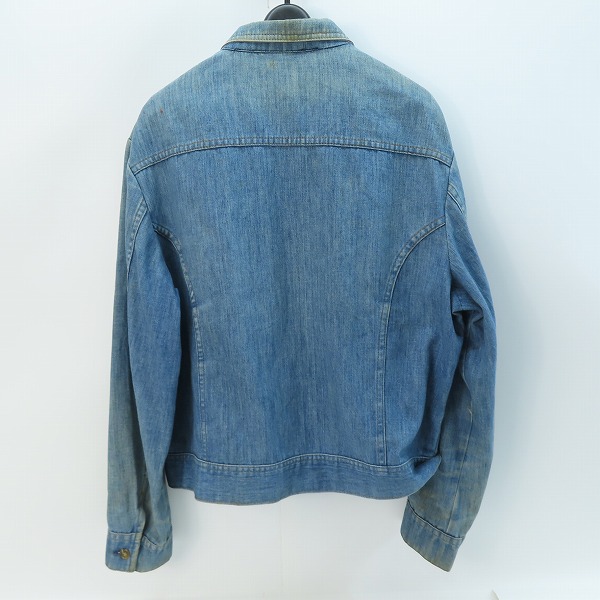 実際に弊社で買取させて頂いたLee/リー タロンジップ ヴィンテージ デニムジャケットの画像 1枚目