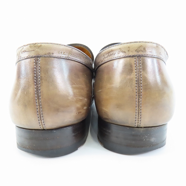 実際に弊社で買取させて頂いたBerluti/ベルルッティ カリグラフィ アンディ デムジュール レザー ローファー 8.5の画像 1枚目