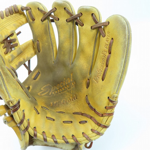 実際に弊社で買取させて頂いたHi-Gold/ハイゴールド Special Order 硬式 右投げ 内野手用 グローブ SKG-215の画像 2枚目