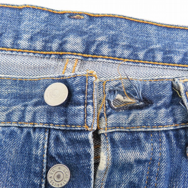 実際に弊社で買取させて頂いた【難有り】Levi's/リーバイス 501 刻印6/点々/ビッグE/足長R ヴィンテージ デニムパンツの画像 7枚目