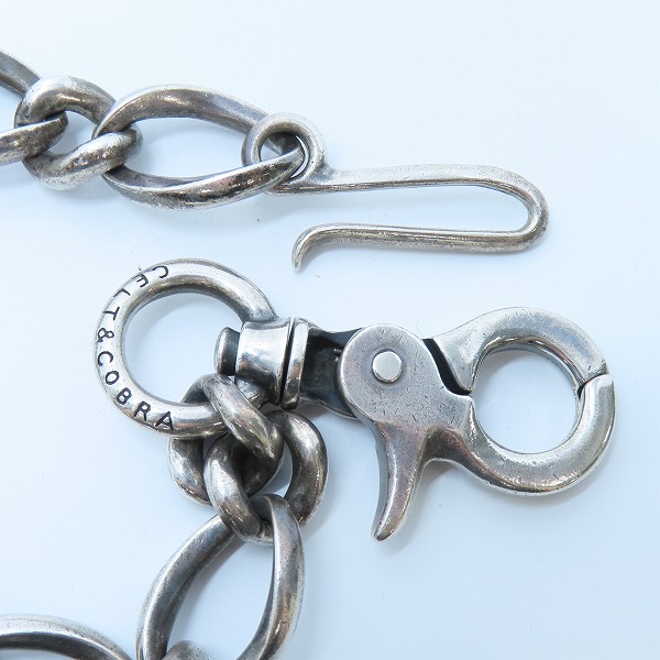 実際に弊社で買取させて頂いたCELT&COBRA/ケルトアンドコブラ Argent Gleam/アージェントグリｰム製 ウォレットチェーン 1クリップの画像 1枚目