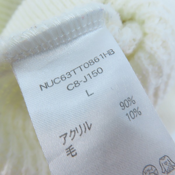 実際に弊社で買取させて頂いたChampion×Let it Ride/チャンピオン×レットイットライド ニット プルオーバーパーカー NUC63TT086/Lの画像 3枚目