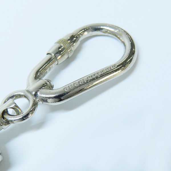 実際に弊社で買取させて頂いたGUCCI/グッチ ダブルフック ロゴ キーホルダー/キーリングの画像 4枚目
