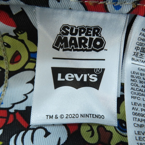 実際に弊社で買取させて頂いた【未使用】Levi's/リーバイス SUPER MARIO/スーパーマリオ OVERALL/オーバーオール/Mの画像 3枚目