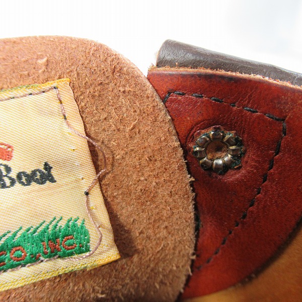 実際に弊社で買取させて頂いたRED WING/レッドウィング アイリッシュセッター カヌーモック 復刻犬タグ 9851/7Eの画像 8枚目