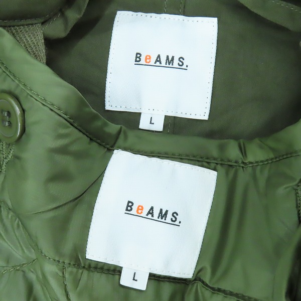 実際に弊社で買取させて頂いたBEAMS/ビームス オーバーサイズモッズコート 46-19-0010-147/Lの画像 2枚目