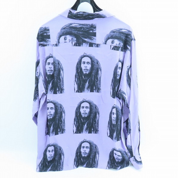 実際に弊社で買取させて頂いたWACKO MARIA/ワコマリア 22AW BOB MARLEY / HAWAIIAN SHIRT L/S ボブマーリー ハワイアンシャツ Lの画像 1枚目