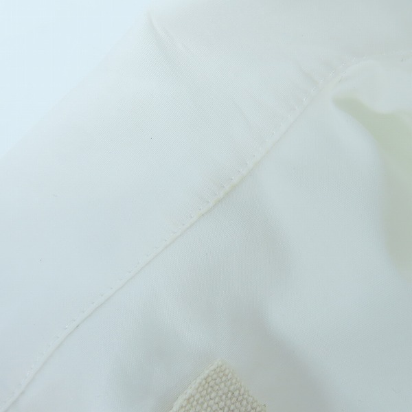 実際に弊社で買取させて頂いたMARNI/マルニ 2023AW ホワイトポプリン ロングスリーブ ロゴ ボーリングシャツ CUMU0246P1-USCT88/48の画像 5枚目