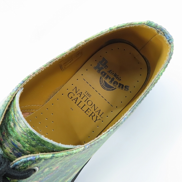 実際に弊社で買取させて頂いたDr.Martens/ドクターマーチン The NATIONAL GALLERY 1461 TNG LILY POND 緑 27930102/UK8の画像 4枚目