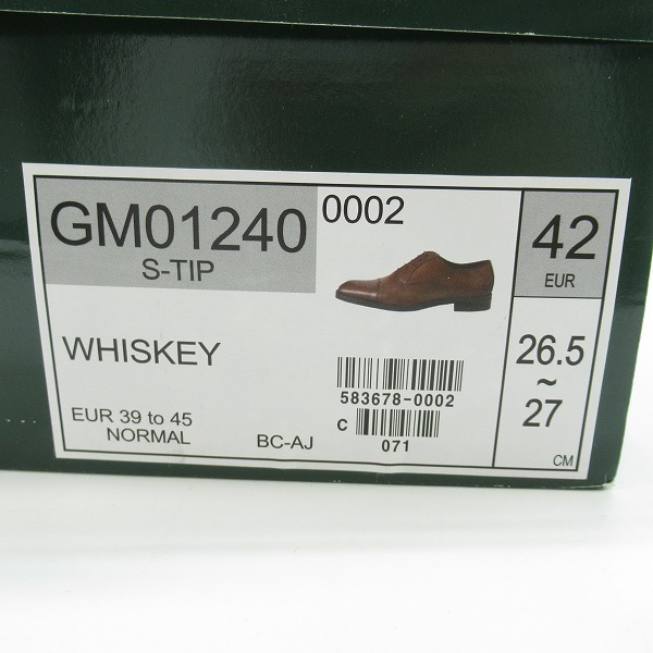 実際に弊社で買取させて頂いたGIANCARLO MORELLI/ジャンカルロ・モレリ ビジネスシューズ GM01240/42の画像 8枚目