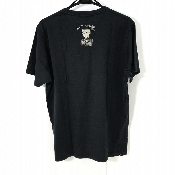 実際に弊社で買取させて頂いたHYSTERIC GLAMOUR/ヒステリックグラマー KURT COBAIN/カートコバーン Tシャツ ブラック 0211CT10/Lの画像 1枚目