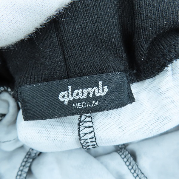実際に弊社で買取させて頂いたglamb/グラム  Glitter Monogram Jersey Pants/グリッターモノグラムジャージパンツ GB0224/P10 Mの画像 4枚目