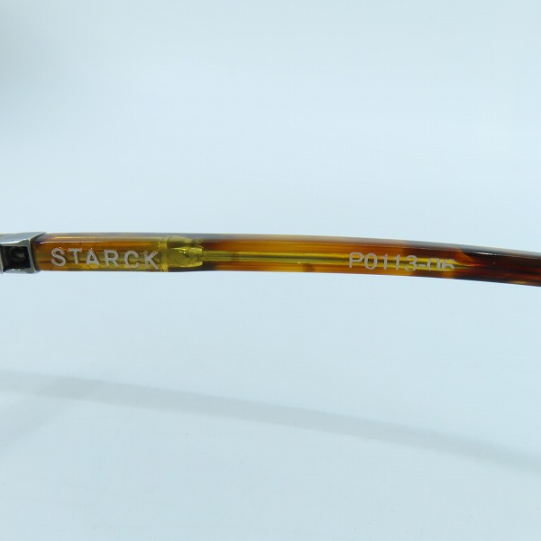 実際に弊社で買取させて頂いたalain mikli×STARCK EYES/アランミクリ×スタルクアイズ  BIOOP.T17 メタルフレーム 眼鏡/メガネ/アイウェア P0113 06の画像 4枚目