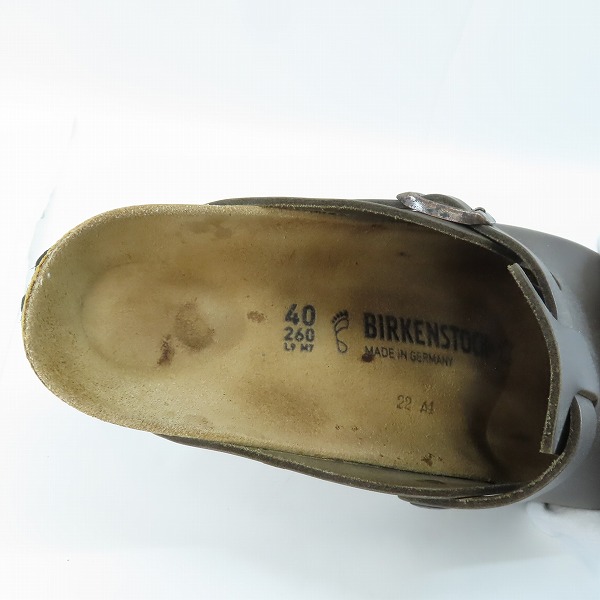 実際に弊社で買取させて頂いたBIRKENSTOCK/ビルケンシュトック レザー サンダル/26.0の画像 4枚目