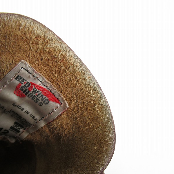 実際に弊社で買取させて頂いたRED WING/レッドウィング 羽タグ アイアンレンジマンソンブーツ 8012/8.5Dの画像 6枚目