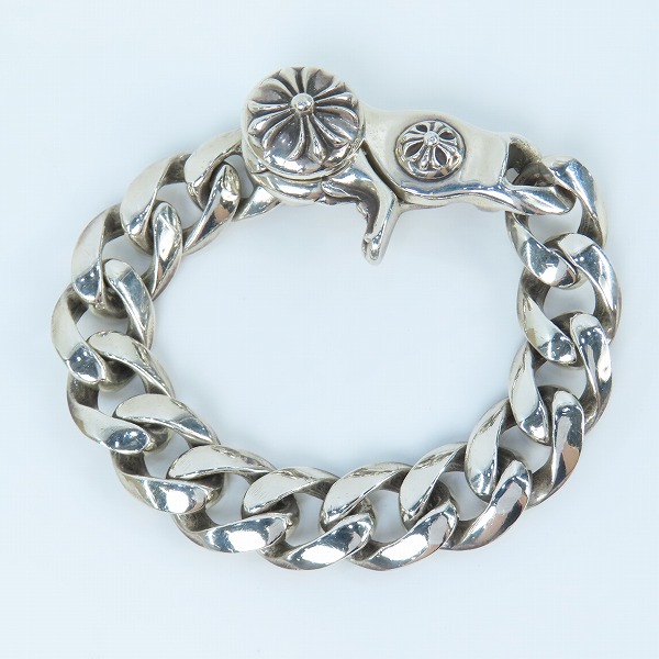 実際に弊社で買取させて頂いたCHROME HEARTS/クロムハーツ クラシックチェーン クリップ ブレスレット 13リンクの画像 1枚目