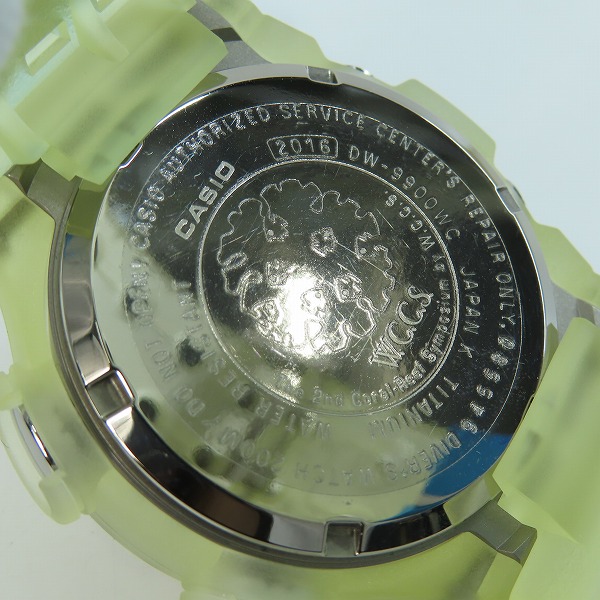 実際に弊社で買取させて頂いたG-SHOCK/Gショック WCCS FROGMAN フロッグマン DW-9900WC-1T【動作未確認】の画像 3枚目