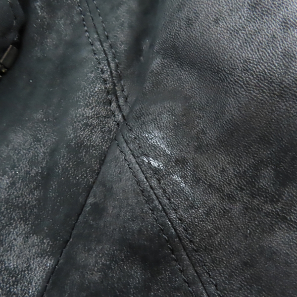 実際に弊社で買取させて頂いたJULIUS/ユリウス ラムレザー ライダースジャケット 457BLM13/1の画像 6枚目