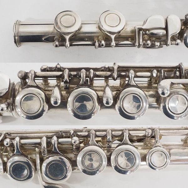 実際に弊社で買取させて頂いたYAMAHA/ヤマハ YFL-311/YFL311 フルート 頭部管銀製 Eメカ付 ハードケース・ケースカバー付の画像 5枚目