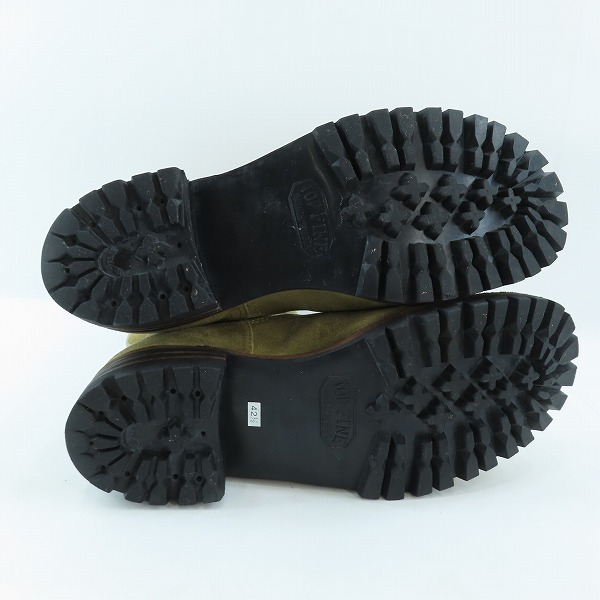 実際に弊社で買取させて頂いたKAZUYUKI KUMAGAI ATTACHMENT/カズユキクマガイ アタッチメント レザー スエード ブーツ ベージュ AA82-451/42.5の画像 2枚目