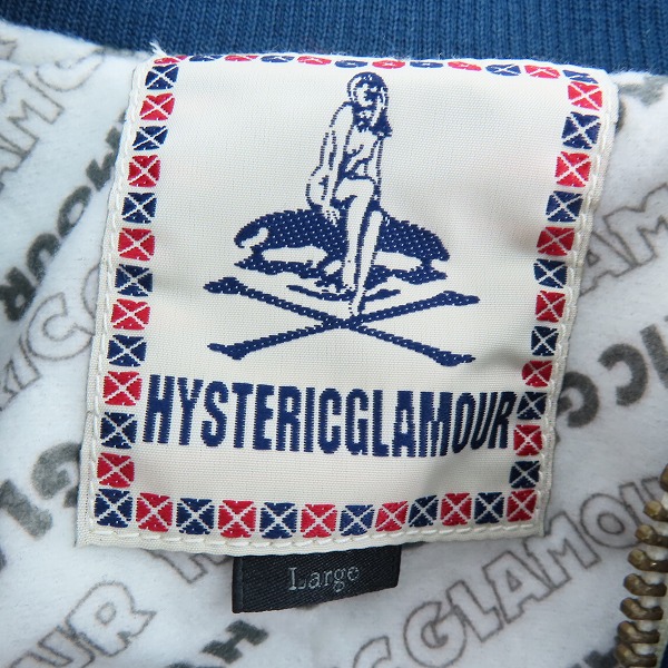 実際に弊社で買取させて頂いた【未使用】HYSTERIC GLAMOUR/ヒステリックグラマー RACING JACKET レーシングジャケット 0221AB01 Lの画像 2枚目