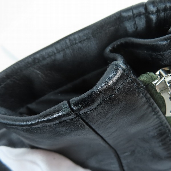 実際に弊社で買取させて頂いたsacai×Madsaki×Schott/サカイ×ショット 22AW マサキプリントレザーライダースブルゾン 22-02878M/2の画像 8枚目