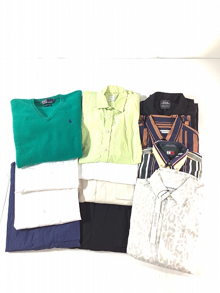 実際に弊社で買取させて頂いた【おまとめ】ポロラルフローレン/トゥモローランド/トミーヒルフィガー 他 長袖シャツ/半袖シャツ/長袖トレーナー 等