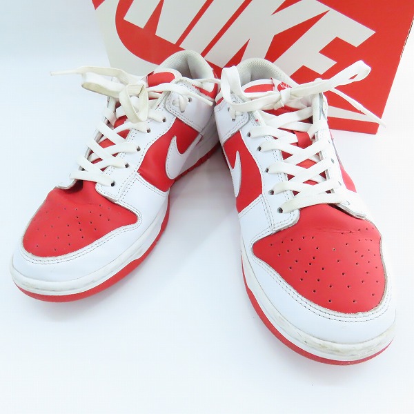 実際に弊社で買取させて頂いたNIKE/ナイキ DUNK LOW RETRO CHAMPIONSHIP RED/ダンク ロー レトロ チャンピオンシップ レッド DD1391-600/26.5
