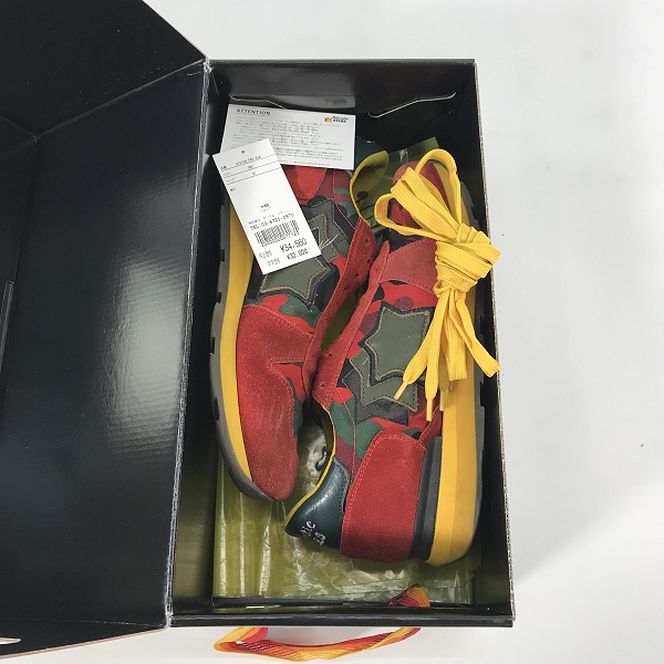 実際に弊社で買取させて頂いたAtlantic STARS/アトランティックスターズ SIRIUS/シリウス カモフラ柄 スニーカー FRV-24N/41の画像 8枚目