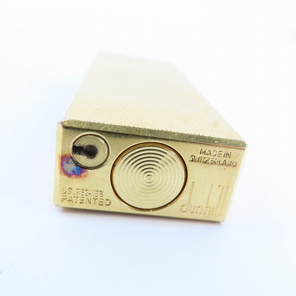 実際に弊社で買取させて頂いたdunhill/ダンヒル ローラー式/サイドローラー ガスライター ゴールドカラーの画像 5枚目