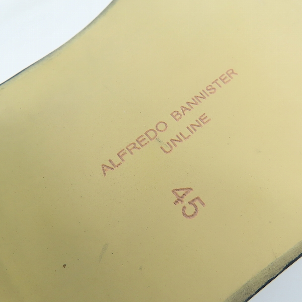 実際に弊社で買取させて頂いたUNLINE by alfredoBANNISTER/アンラインバイアルフレッドバニスター ドレスシューズ/ビジネスシューズ 45 の画像 6枚目